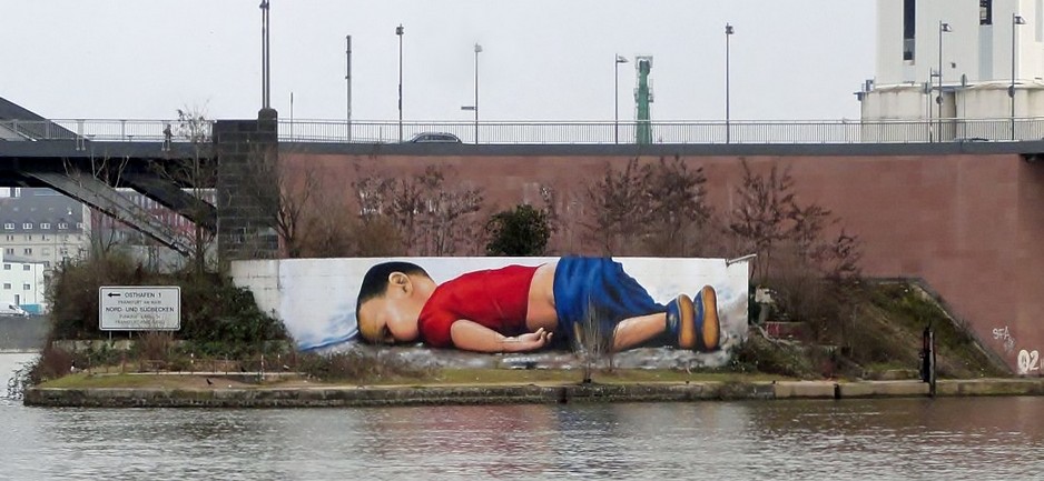 Graffiti-Frankfurt-Aylan-Kurdi Graffiti-Frankfurt-Aylan-Kurdi